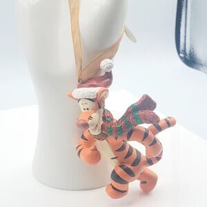 Danbury mint Tigger ornament glitter scarf Winnie the Pooh Xmas tree